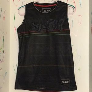 Black polyester So Cali tank top